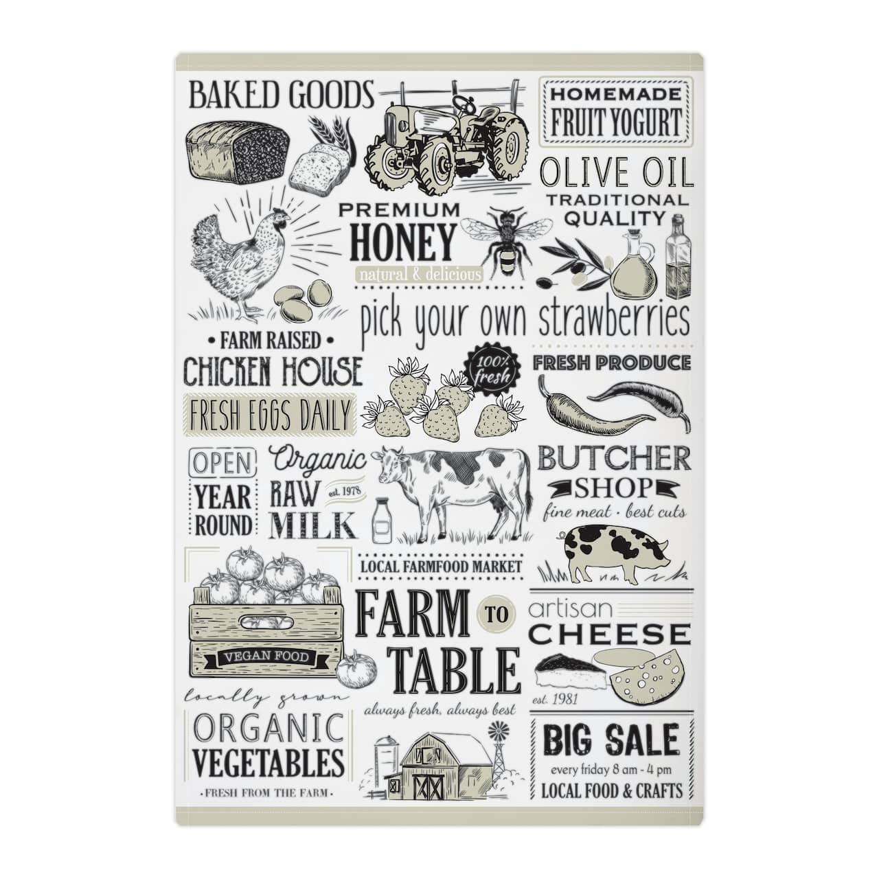 MUkitchen Local Market Designer Print Towel